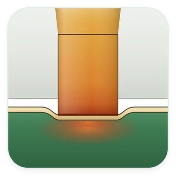 Compression contact on PCB diagram