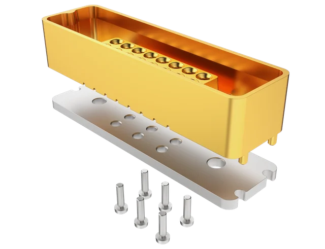 SMPX board mount connector 2×8 Vertical